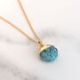 The Orb Turquoise December Birthstone Necklace, Gold, thumbnail 4 of 8