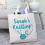 Personalised Canvas Knitting Bag, thumbnail 2 of 5