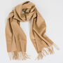 Personalised Camel Pure Cashmere Scarf, thumbnail 2 of 8