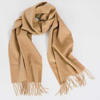 Personalised Camel Pure Cashmere Scarf, 2 of 8