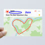 Personalised Heart Training Art Card Runners Cyclists, thumbnail 3 of 5