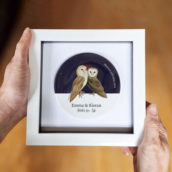Barn Owl Art Soulmates Anniversary Gift, 5 of 5
