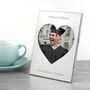 Personalised Graduation Silver Plated Heart Photo Frame, thumbnail 2 of 3