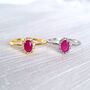 Natural Ruby Ring In Sterling Silver And Gold Vermeil, thumbnail 6 of 11