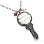 Victorian Mirror Necklace With Parsonalised Message, thumbnail 3 of 5