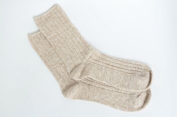 Natural Cashmere Socks, Wool Soft And Warm, 5 of 12