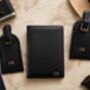Personalised Travel Wallet Grained Leather Vegan, thumbnail 7 of 12