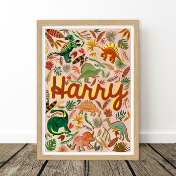 Dinosaur Name Print Set, 12 of 12