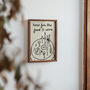 Here For The Food And Wine Illustrated Wall Art Print, thumbnail 4 of 12