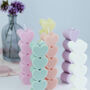 Heart Shaped Pillar Candle In Choice Of Colours, thumbnail 4 of 6