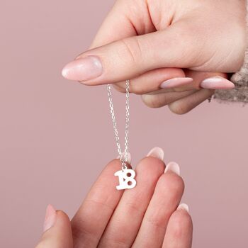18 Charm Necklace Sterling Silver, 2 of 5