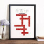 Create Your Own Valentines Scrabble Tile Framed Print, thumbnail 1 of 2