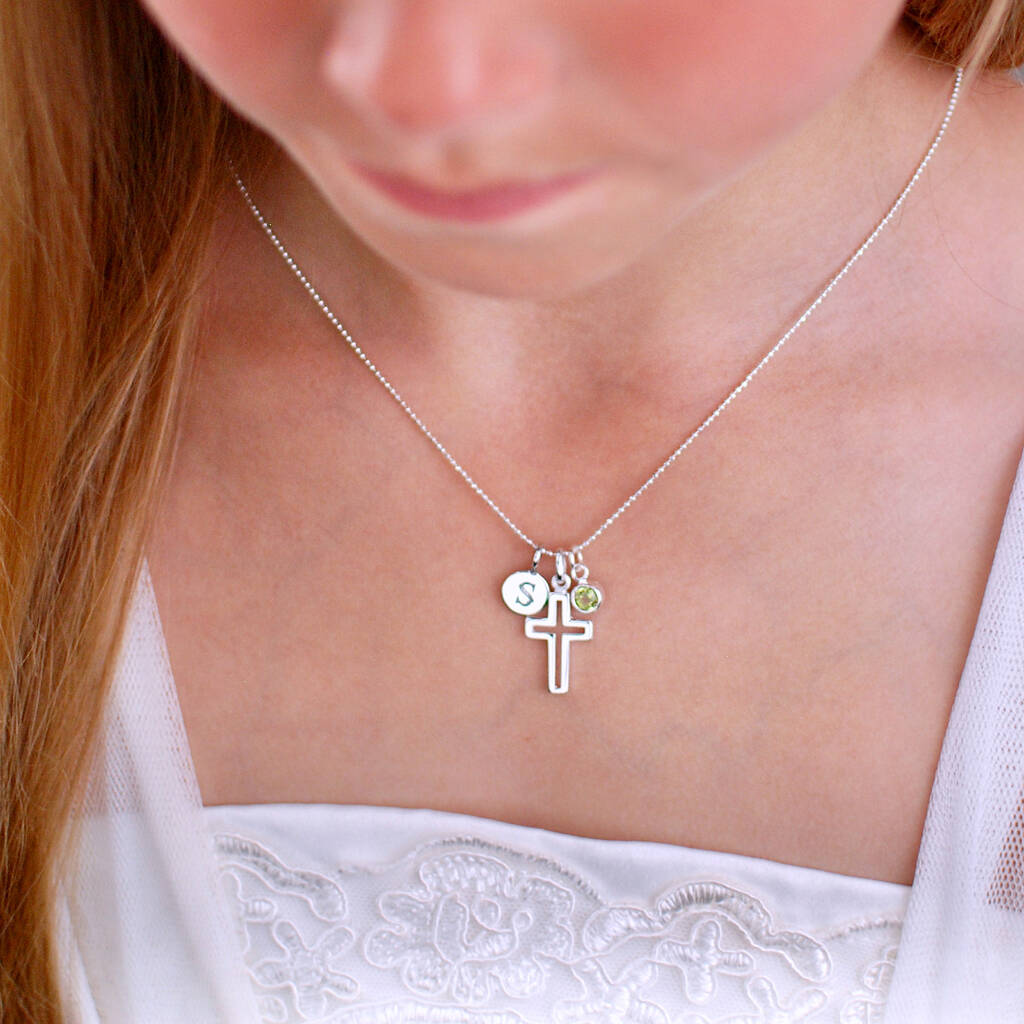 Youth Engraved Cross Necklace | St. Patrick's Guild