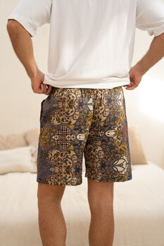 Purple Batik Cotton Shorts, 6 of 7
