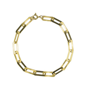 George Long Link Gold Plated Silver Or Silver Bracelet, 5 of 6