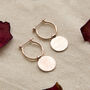 Rose Gold Plated Silver Omega Drop Earrings, thumbnail 2 of 4
