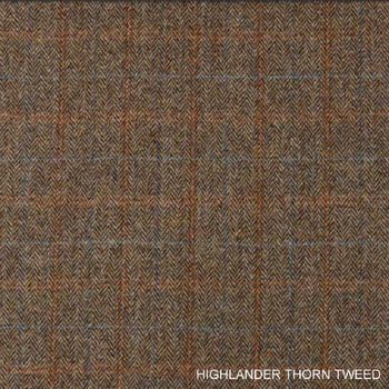 Harris Tweed Or Vintage Leather Chesterfield Sofa, 9 of 12
