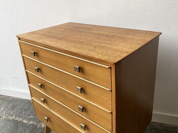 1950s French Mid Century Chest Of Drawers, 8 of 12