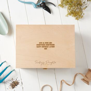 Personalised Gardening Keepsake Box, 2 of 7