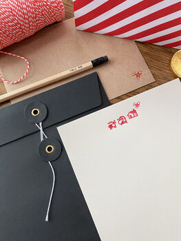 'Santa Letters' Letterpress Writing Set, 7 of 7