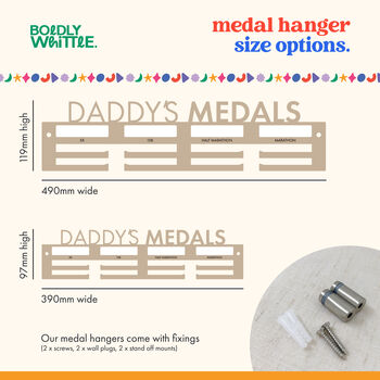 Personal Bests Personalised Medal Hanger Display Sign, 5 of 6