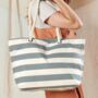 Personalised Cotton Canvas Tote Beach Bag, thumbnail 1 of 11