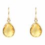 Petite Drop Earring Gold Plated 925 Sterling Silver, thumbnail 3 of 7