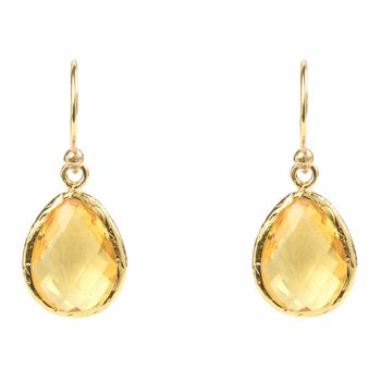 Petite Drop Earring Gold Plated 925 Sterling Silver, 3 of 7