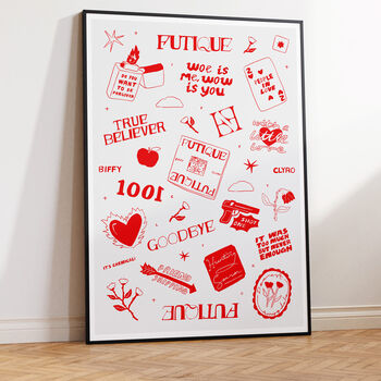 Biffy Clyro 'Futique' Flash Sheet Album Art Print, 2 of 4