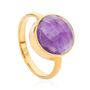 18ct Gold Amethyst Crown Chakra Ring | By Elizabeth Raine, thumbnail 1 of 6