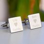 Personalised I Love Daddy Cufflinks, thumbnail 2 of 7