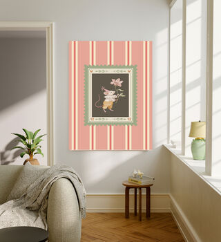 Farmhouse Mouse Nursery Art Print, 2 of 4