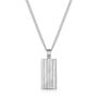 Ripple Men's Necklace 925 Solid Silver, thumbnail 1 of 8