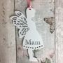 Fairy Angel White Memorial Personalised Decoration, thumbnail 2 of 2