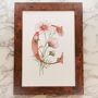 C Is For Cosmos Initial Print, Personalised, thumbnail 4 of 9