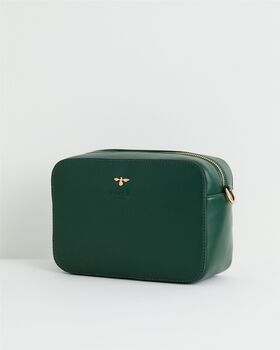 Camera Bag Green With Printed Strap, 5 of 5