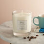 Personalised Coffee And Caramel Luxury Soy Candle Gift, thumbnail 3 of 6