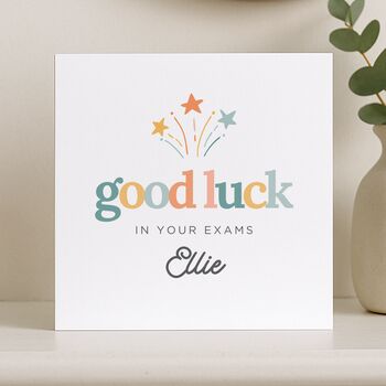 Good Luck Exams Card For Gcse A Level 11 Plus, 7 of 8