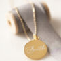 Breathe Engraved Personalised Sterling Silver Necklace, thumbnail 1 of 12