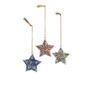 Handmade Papermache Christmas Stars Set Of Three, thumbnail 1 of 2