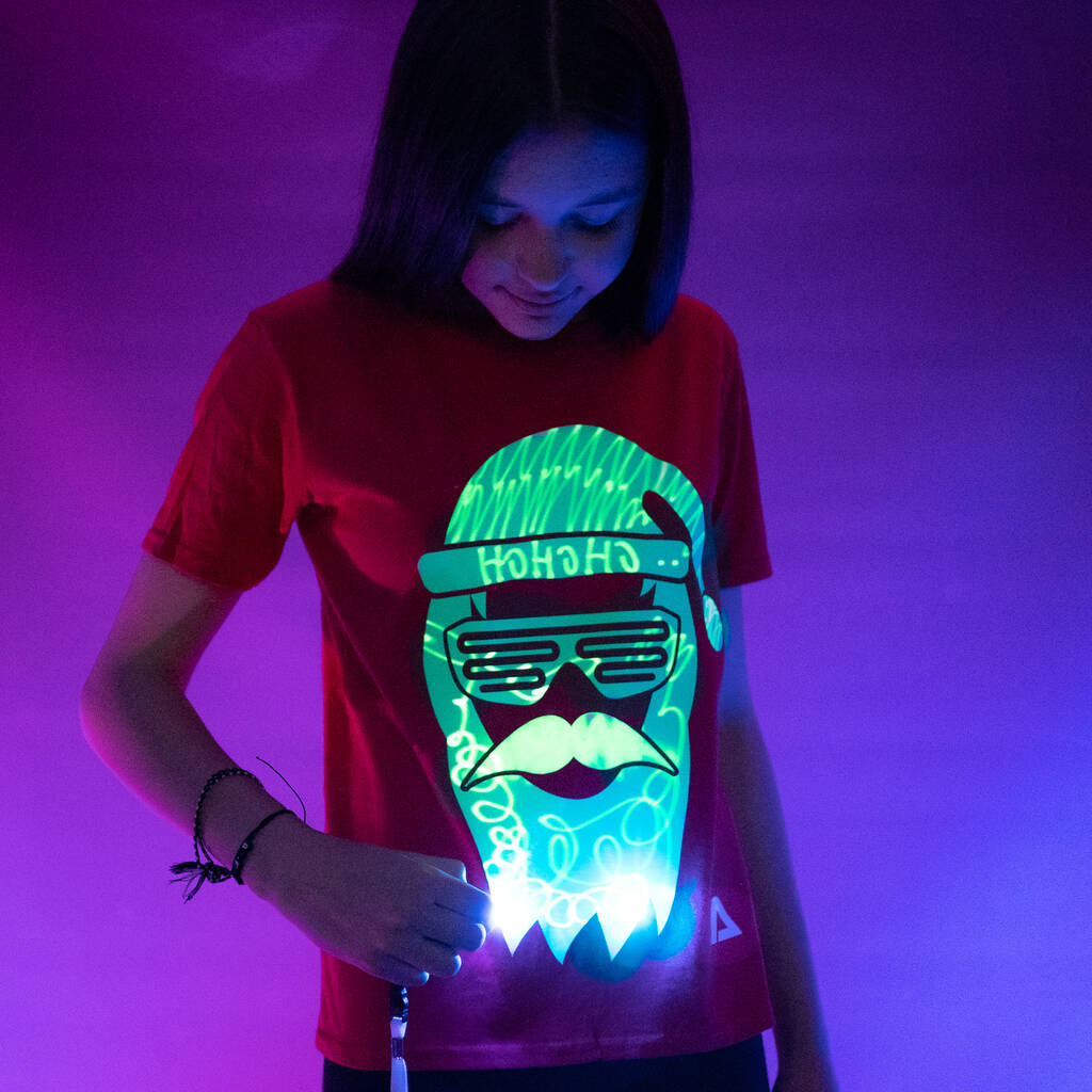 Cool Santa Interactive Glow In The Dark T Shirt, 1 of 7