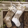 Personalised Cable Knit Christmas Stockings, thumbnail 1 of 5