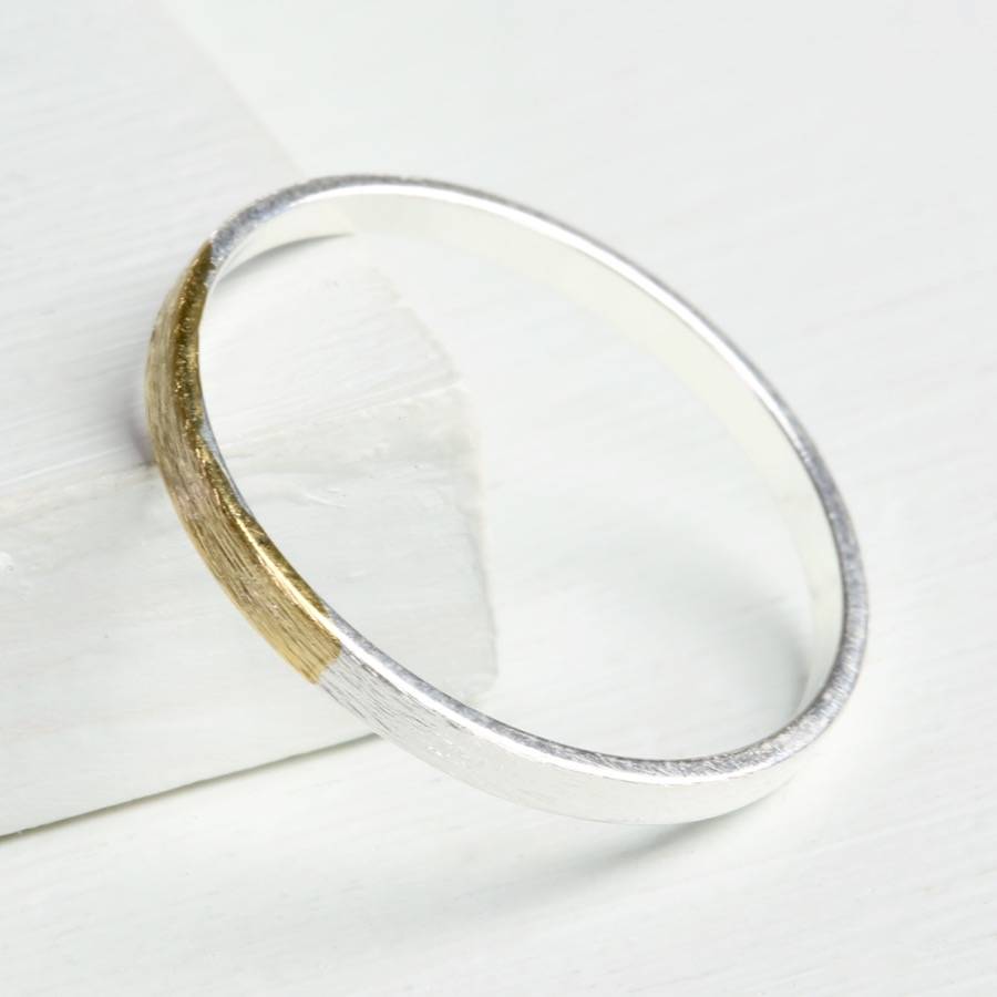 dipped band ring by lisa angel | notonthehighstreet.com