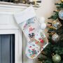 Personalised Christmas Reindeer Stocking, thumbnail 1 of 2