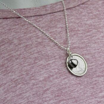 Luck And Love Necklace With Genuine Lucky Sixpence, 4 of 5