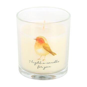 Robin Remembrance Cranberry And Clove Candle, 2 of 2