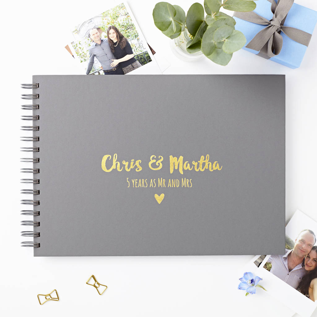 Personalised Couple's Photo Album By Martha Brook
