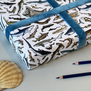 Sharks Species Wrapping Paper Set, 4 of 12