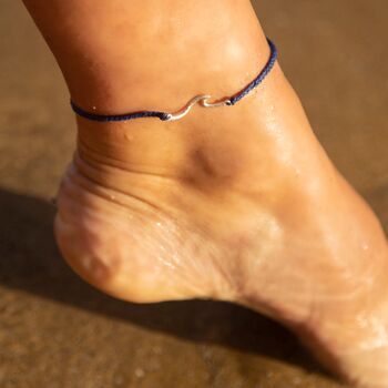 The Wave Project Hammered Wave Anklet, 3 of 3