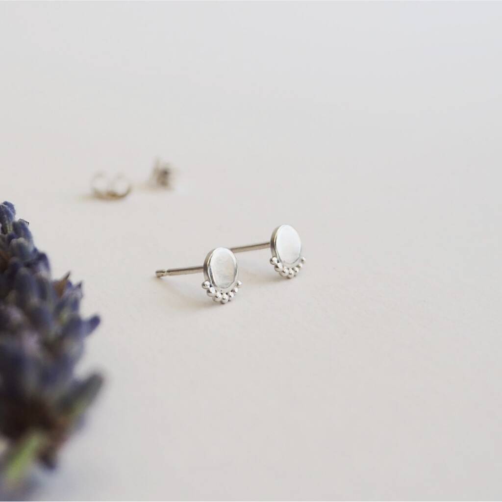 Recycled Silver Rae Studs, 1 of 5